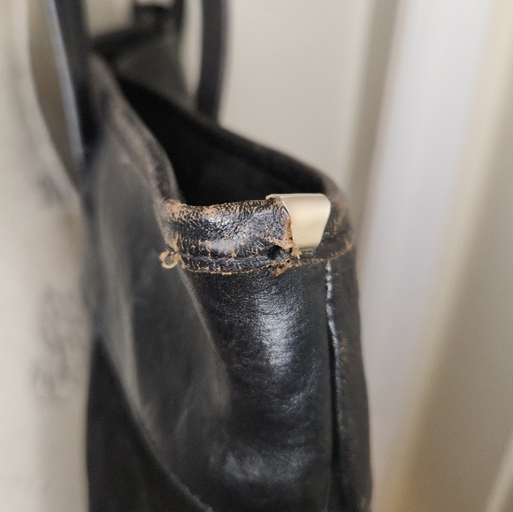 70s Kilim Leather Tote Carpetbag - Picture 10 of 12